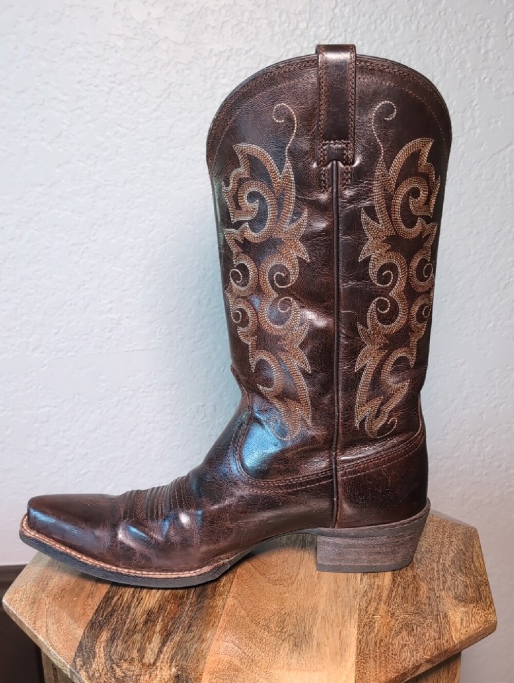 Ariat Women's Heritage X toe Western Leather Cowgirl Boots - Picture 2 of 14